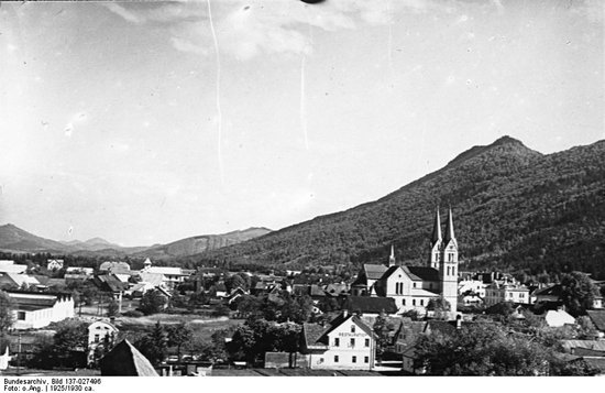 Panorama of the town of Gottschee